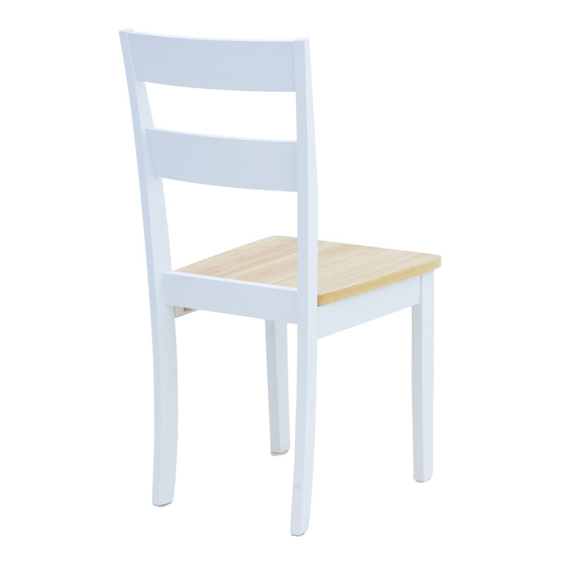 Καρέκλα York pakoworld σε λευκή-φυσική απόχρωση 39.5x47.5x89εκ - Hippiehome.gr