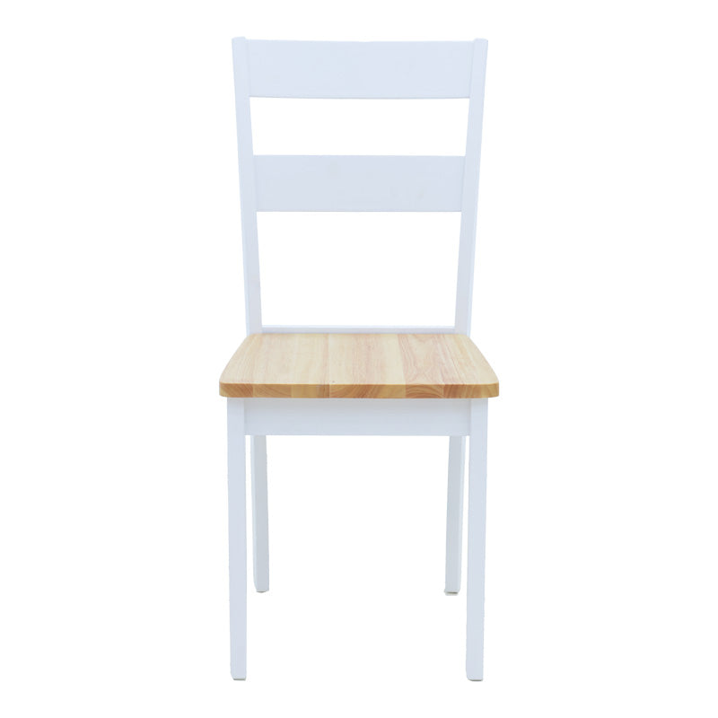 Καρέκλα York pakoworld σε λευκή-φυσική απόχρωση 39.5x47.5x89εκ - Hippiehome.gr