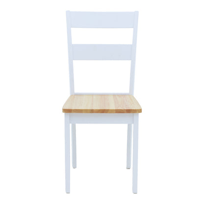 Καρέκλα York pakoworld σε λευκή-φυσική απόχρωση 39.5x47.5x89εκ - Hippiehome.gr