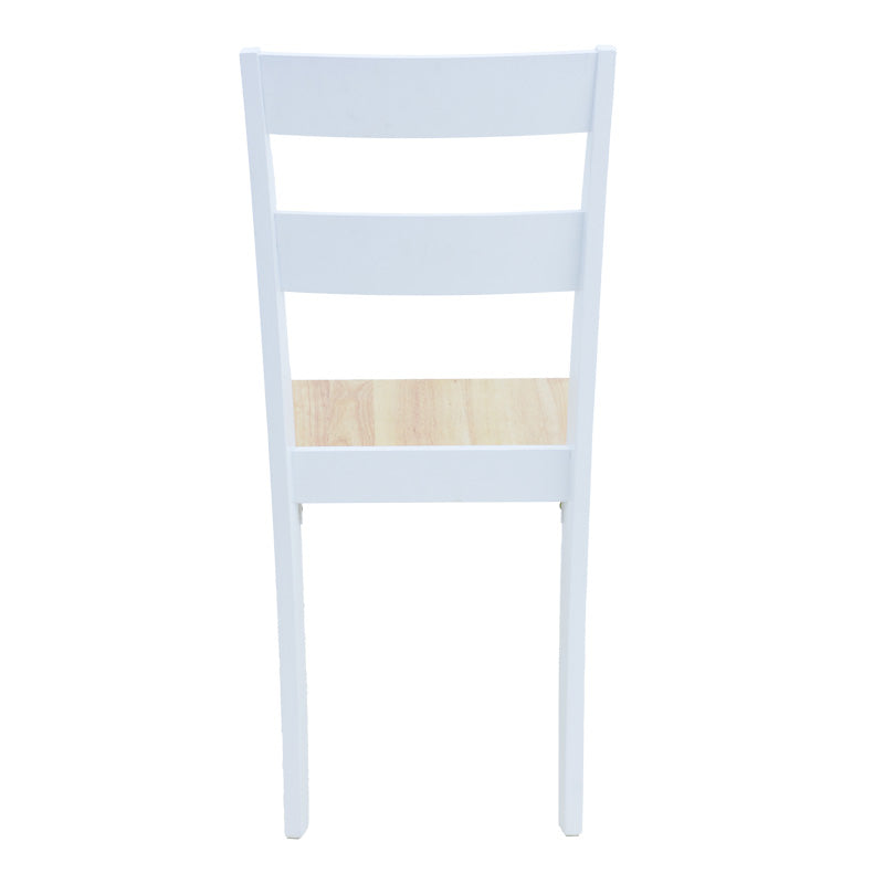 Καρέκλα York pakoworld σε λευκή-φυσική απόχρωση 39.5x47.5x89εκ - Hippiehome.gr