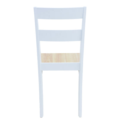 Καρέκλα York pakoworld σε λευκή-φυσική απόχρωση 39.5x47.5x89εκ - Hippiehome.gr