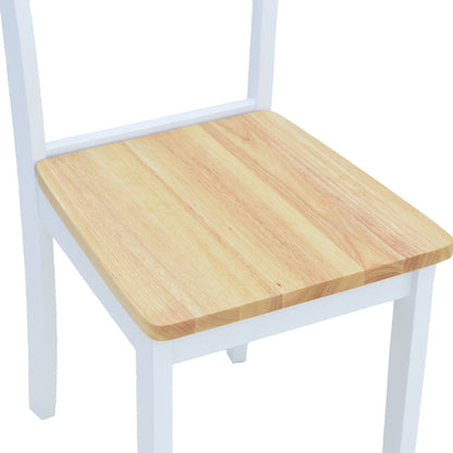 Καρέκλα York pakoworld σε λευκή-φυσική απόχρωση 39.5x47.5x89εκ - Hippiehome.gr