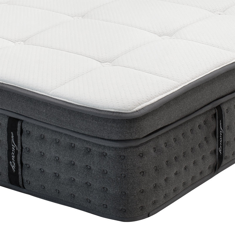 Στρώμα Luxury pakoworld pocket spring+gel memory foam+latex μονής όψης aloe vera 34-36cm 160x200εκ - Hippiehome.gr