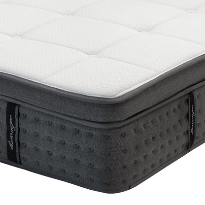Στρώμα Luxury pakoworld pocket spring+gel memory foam+latex μονής όψης aloe vera 34-36cm 160x200εκ - Hippiehome.gr