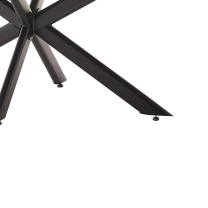 Τραπέζι Bethan pakoworld sintered stone γκρι cement-μαύρο 180x90x75εκ - Hippiehome.gr