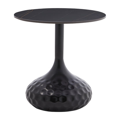 Side table Fabron Inart black sintered stone Φ50x52cm