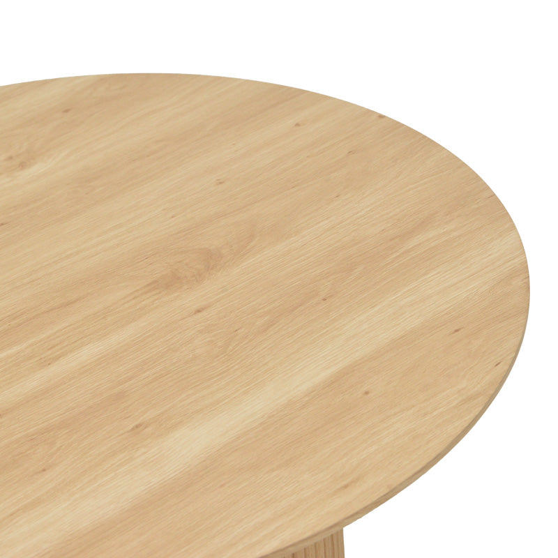 Τραπέζι σαλονιού Opols pakoworld mdf σε φυσική απόχρωση Φ90x42εκ - Hippiehome.gr