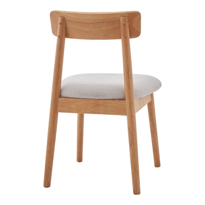 Καρέκλα Tullo pakoworld rubberwood σε φυσική απόχρωση 46x45x78εκ - Hippiehome.gr