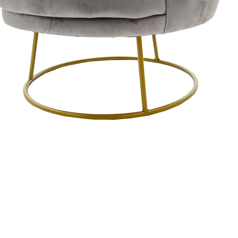 Πολυθρόνα Rony pakoworld βελούδο γκρι-χρυσό 78x75x82εκ - Hippiehome.gr