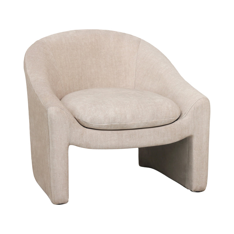 Πολυθρόνα Berza pakoworld κρεμ ύφασμα 76x76x71εκ - Hippiehome.gr