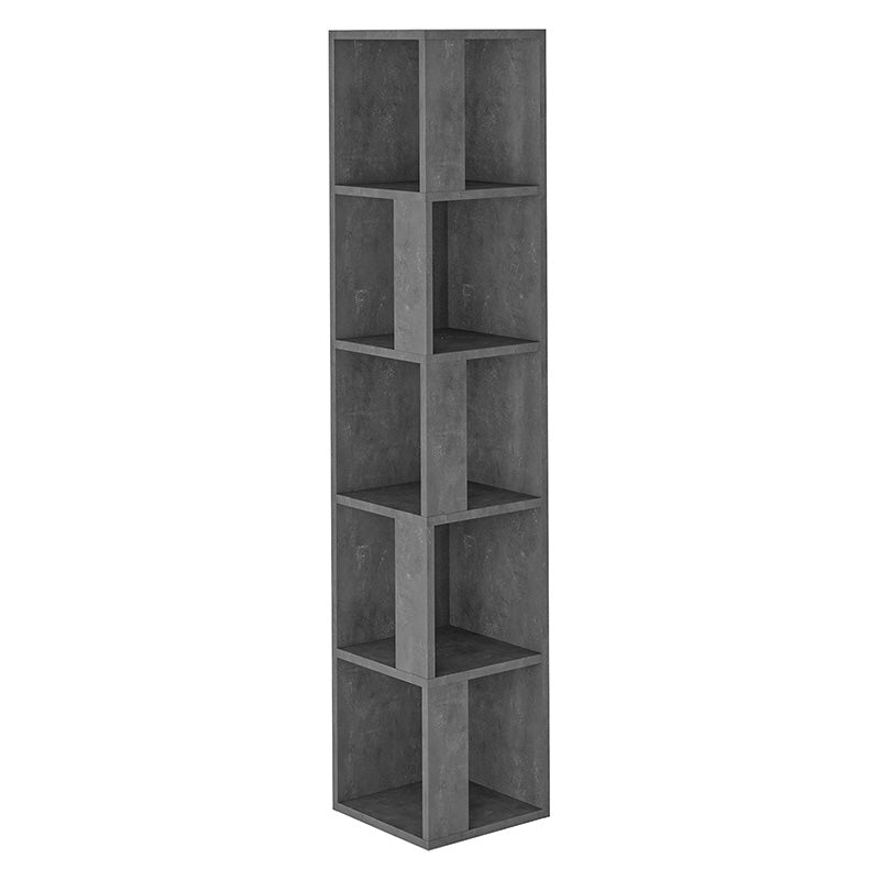 Βιβλιoθήκη στήλη Raphael pakoworld γκρι antique 31,5x31,5x159εκ - Hippiehome.gr