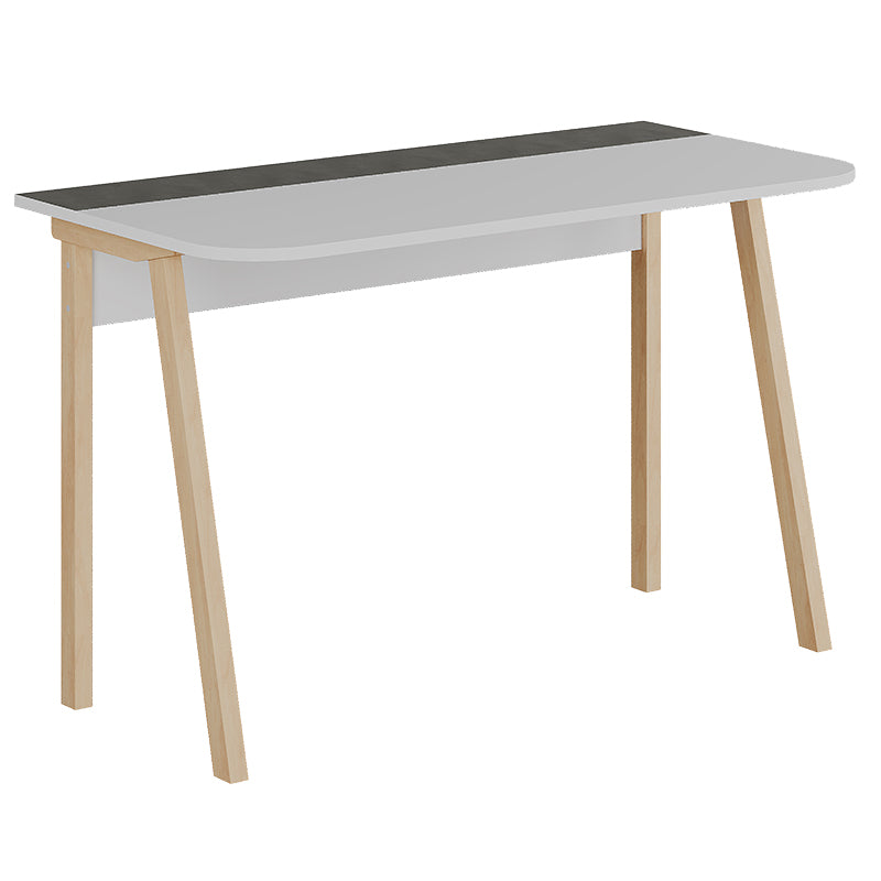 Γραφείο εργασίας Malia pakoworld λευκό-φυσικό-ανθρακί antique 120x60.5x75εκ - Hippiehome.gr