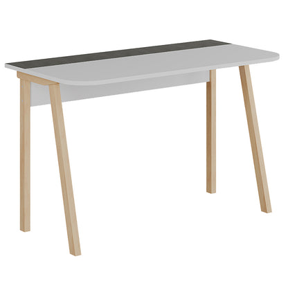 Γραφείο εργασίας Malia pakoworld λευκό-φυσικό-ανθρακί antique 120x60.5x75εκ - Hippiehome.gr