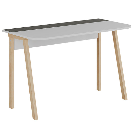 Γραφείο εργασίας Malia pakoworld λευκό-φυσικό-ανθρακί antique 120x60.5x75εκ - Hippiehome.gr