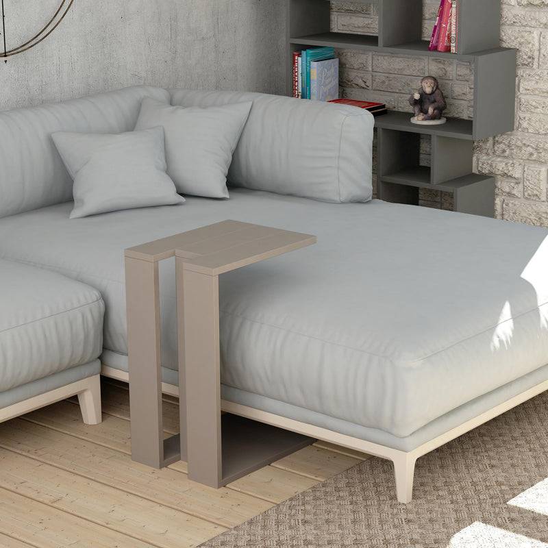 Βοηθητικό τραπέζι Muju pakoworld σε μόκα απόχρωση 40x30x57εκ - Hippiehome.gr