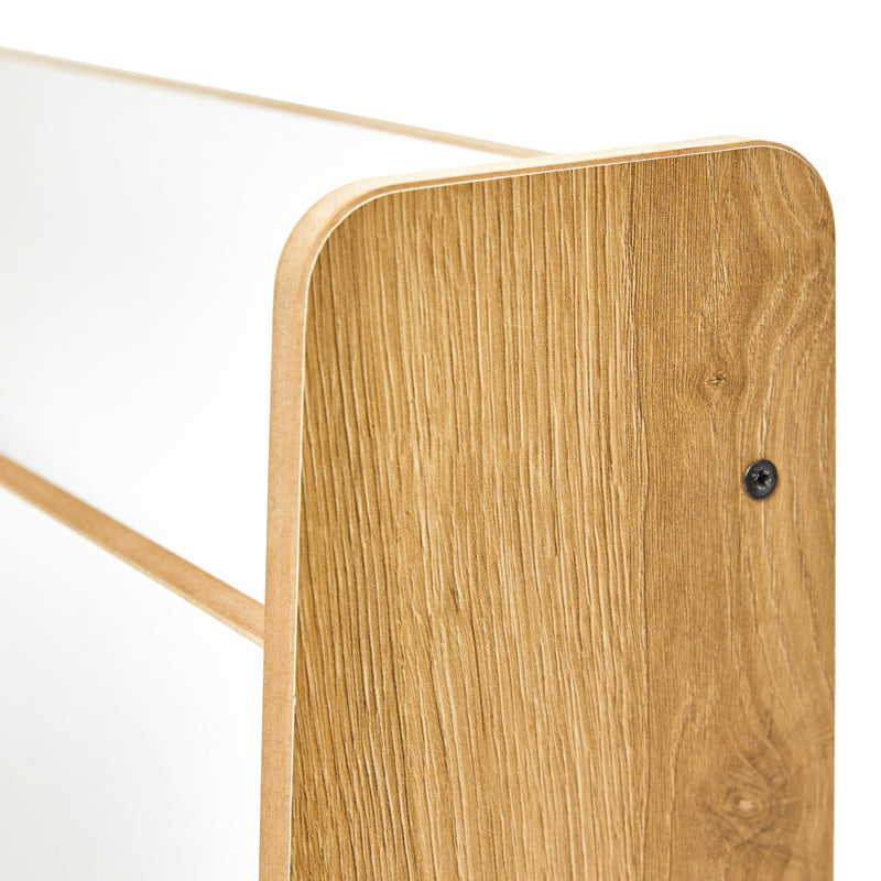 Ραφιέρα Crane pakoworld φυσικό-λευκό mdf 57x34x55εκ - Hippiehome.gr