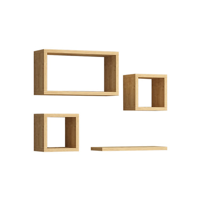 Ραφιέρα Babine pakoworld μελαμίνη σε oak απόχρωση 84x15x44εκ - Hippiehome.gr