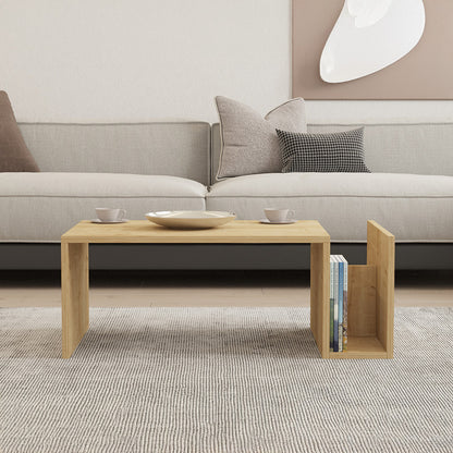 Τραπέζι σαλονιού Poko pakoworld σε oak απόχρωση 86.8x50x32,4εκ - Hippiehome.gr