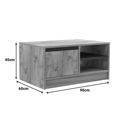 Τραπέζι σαλονιού Narli pakoworld σε oak απόχρωση 90x60x45εκ - Hippiehome.gr