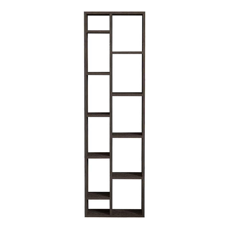 Βιβλιοθήκη Minicu pakoworld σε σκούρο καρυδί απόχρωση 44,4x19,6x150εκ - Hippiehome.gr