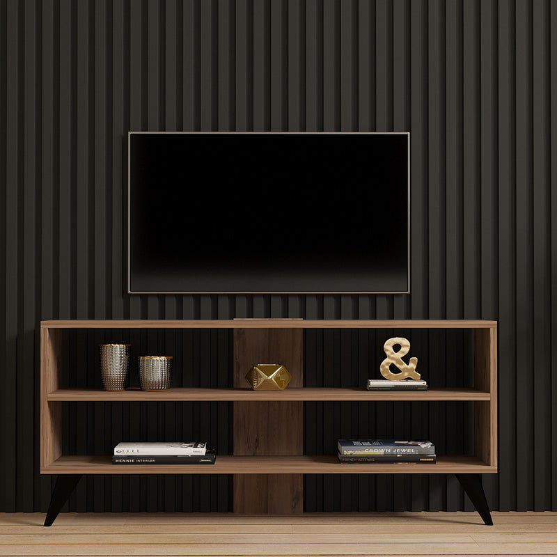 Έπιπλο τηλεόρασης Prestige pakoworld σε sonoma απόχρωση 120x29,6x50εκ - Hippiehome.gr