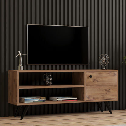 Έπιπλο τηλεόρασης Wison pakoworld σε sonoma απόχρωση 120x29x50εκ - Hippiehome.gr