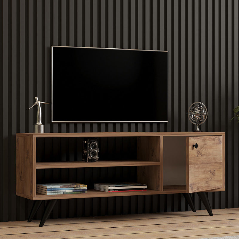 Έπιπλο τηλεόρασης Wison pakoworld σε sonoma απόχρωση 120x29x50εκ - Hippiehome.gr