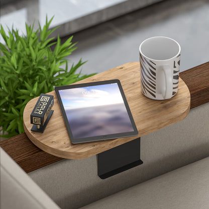 Βοηθητικό τραπεζάκι Linea pakoworld σε sonoma με μαύρα μεταλλικά πόδια 20x35x10εκ - Hippiehome.gr