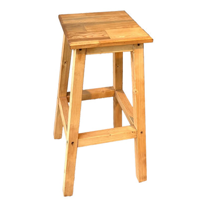 Σκαμπό Waroby pakoworld ξύλινο σε φυσικη απόχρωση 32x32x46εκ - Hippiehome.gr