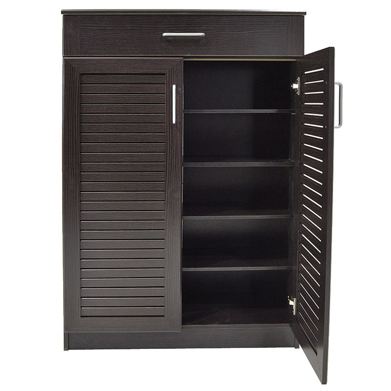 Παπουτσοθήκη-ντουλάπι SANTE pakoworld 20 ζεύγων χρώμα wenge 80x37x123εκ - Hippiehome.gr