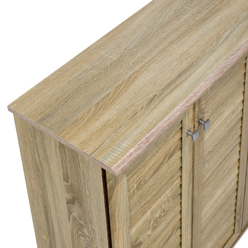 Παπουτσοθήκη-ντουλάπι SANTO pakoworld 16 ζεύγων χρώμα sonoma 89,5x34,5x91,5εκ - Hippiehome.gr