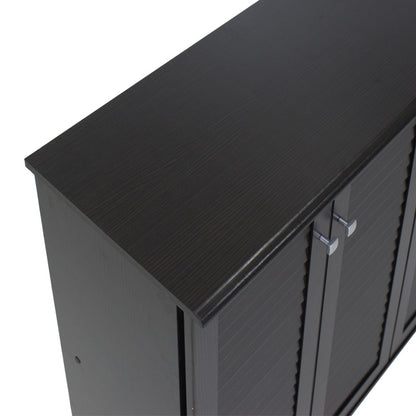 Παπουτσοθήκη-ντουλάπι SANTO pakoworld 16 ζεύγων χρώμα wenge 89,5x34,5x91,5εκ - Hippiehome.gr