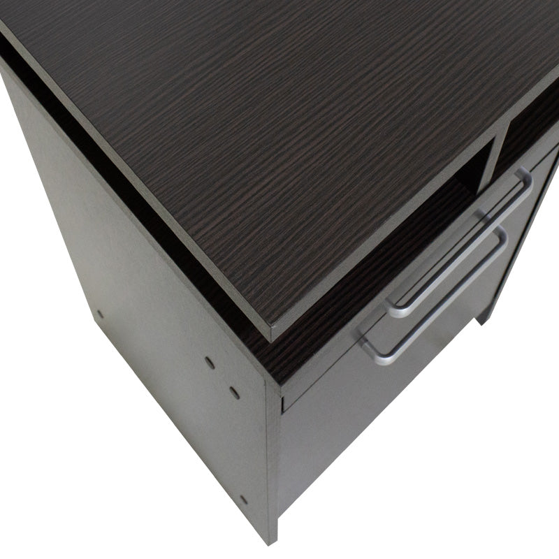 Τουαλέτα κρεβατοκάμαρας OLYMPUS pakoworld με καθρέπτη και σκαμπό χρώμα wenge - Hippiehome.gr