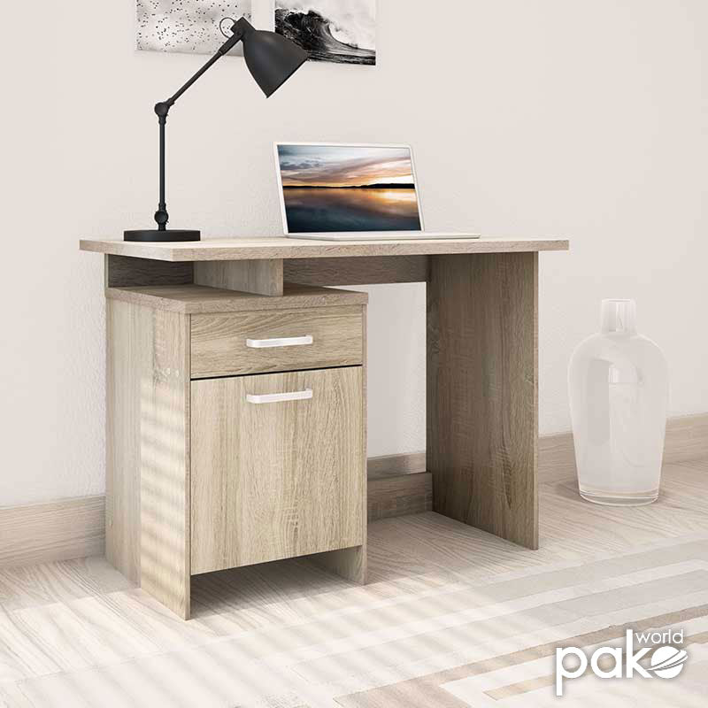 Γραφείο εργασίας Looney pakoworld χρώμα sonoma 100x55x75εκ - Hippiehome.gr