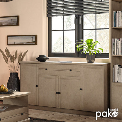 Μπουφές Libby pakoworld oak 160x39.5x83εκ - Hippiehome.gr