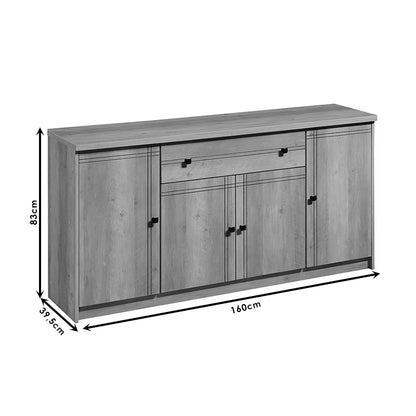 Μπουφές Libby pakoworld oak 160x39.5x83εκ - Hippiehome.gr