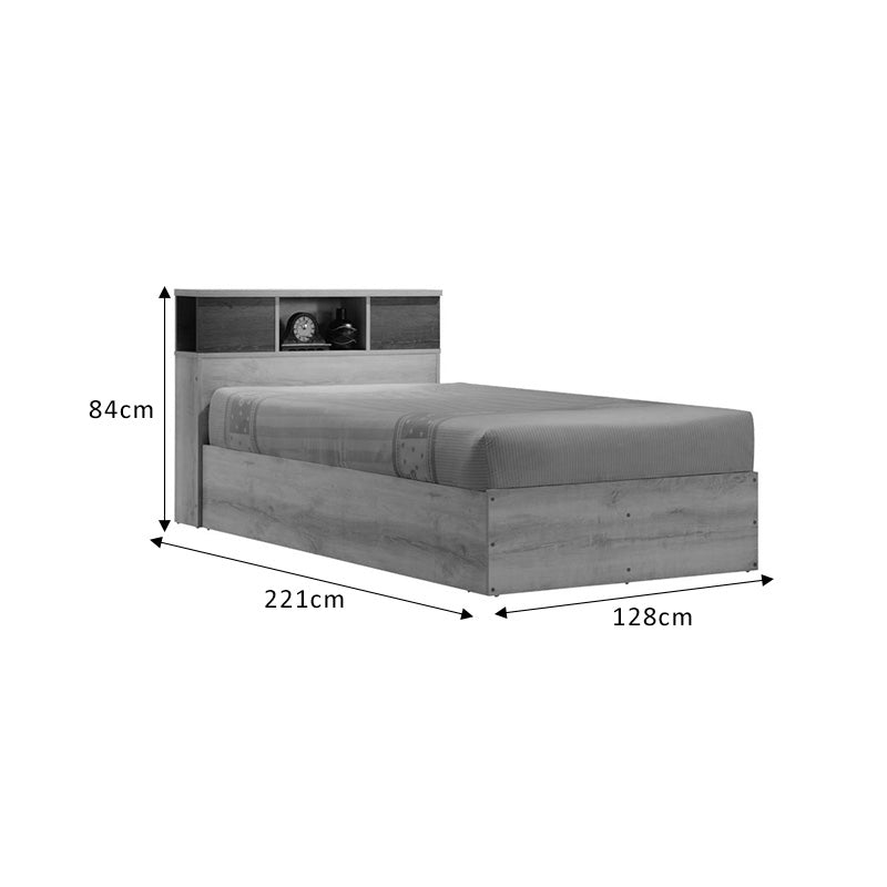 Κρεβάτι OLYMPUS pakoworld σε χρώμα castillo-toro 120x200εκ - Hippiehome.gr