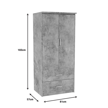 Φοιτητικό πακέτο επίπλων υπνοδωματίου OLYMPUS B pakoworld σετ 5τεμ σε antique ανθρακί απόχρωση - Hippiehome.gr