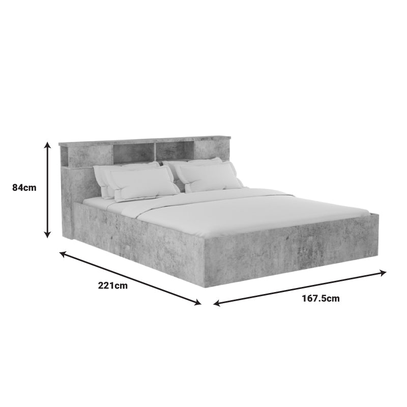 Φοιτητικό πακέτο επίπλων υπνοδωματίου OLYMPUS B pakoworld σετ 4τεμ σε antique ανθρακί απόχρωση - Hippiehome.gr