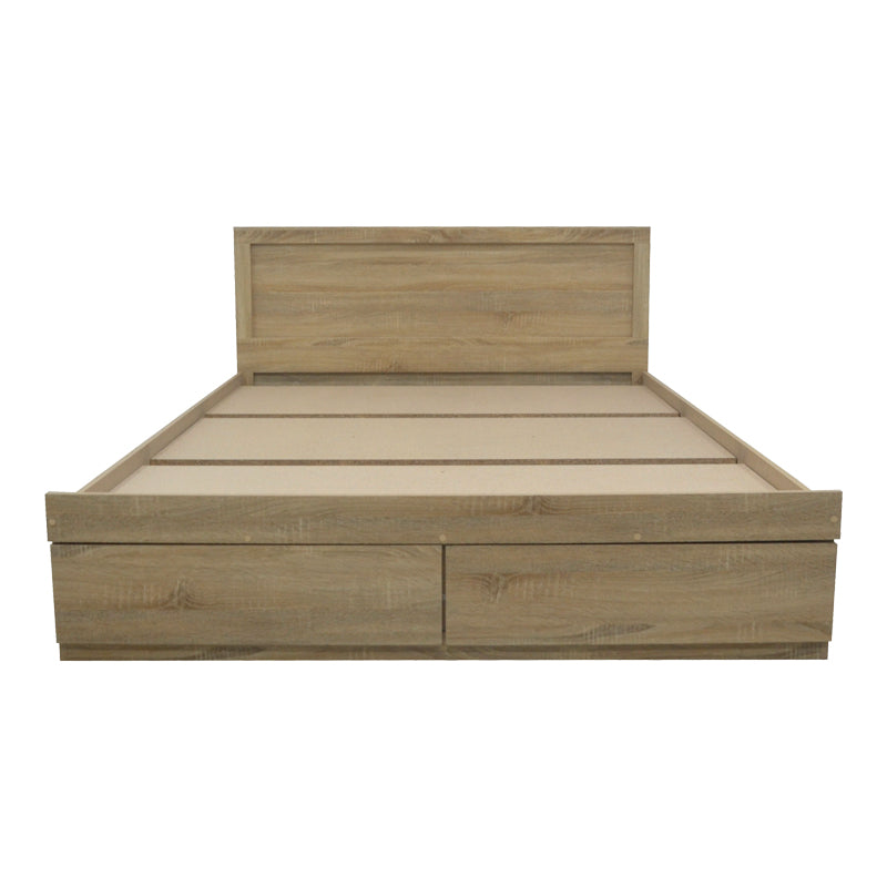 Κρεβάτι Olympus pakoworld με συρτάρι σε sonoma απόχρωση 140x200εκ - Hippiehome.gr