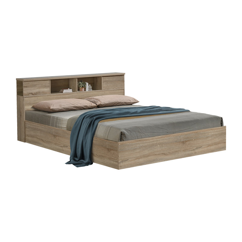 Κρεβάτι OLYMPUS pakoworld σε sonoma απόχρωση 140x200εκ - Hippiehome.gr