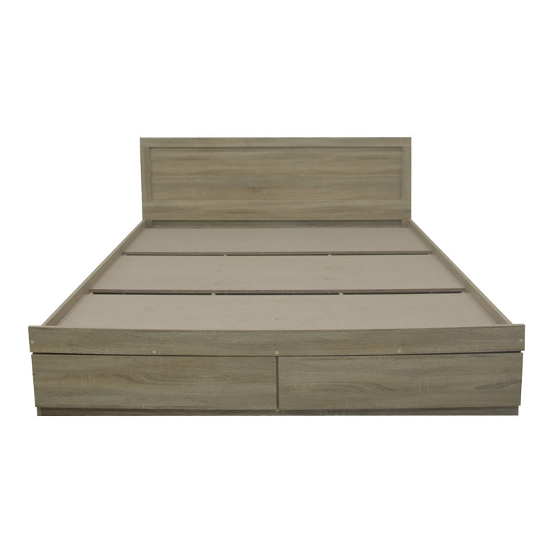 Κρεβάτι Olympus pakoworld με συρτάρι σε sonoma απόχρωση 160x200εκ - Hippiehome.gr