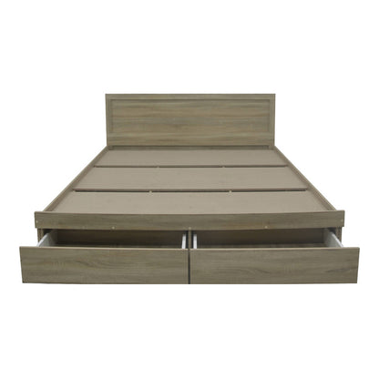 Κρεβάτι Olympus pakoworld με συρτάρι σε sonoma απόχρωση 160x200εκ - Hippiehome.gr