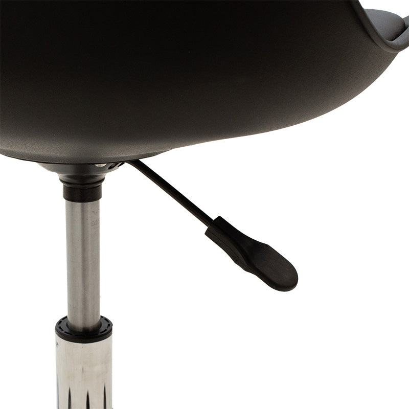 Καρέκλα γραφείου εργασίας Gaston II pakoworld PP-PU μαύρο - Hippiehome.gr