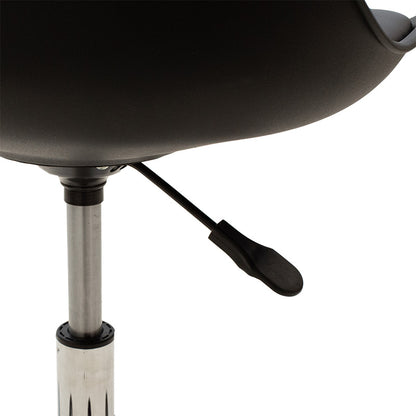 Καρέκλα γραφείου εργασίας Gaston II pakoworld PP-PU μαύρο - Hippiehome.gr