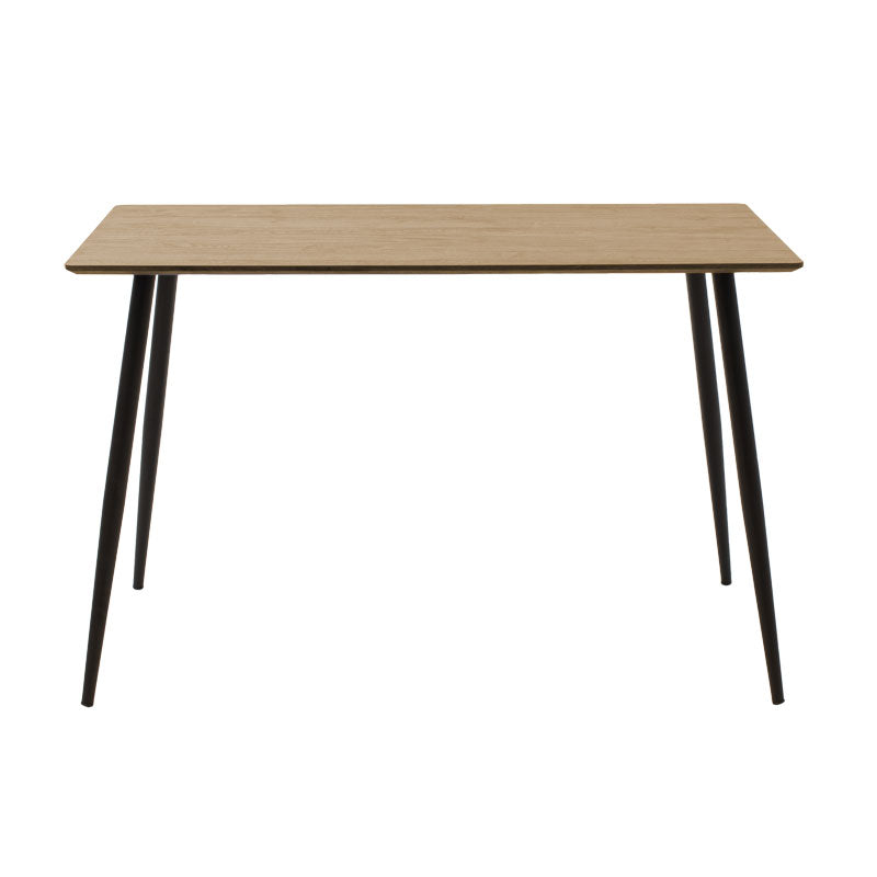Τραπέζι Cuba pakoworld MDF sonoma-μαύρο 120x70x76εκ - Hippiehome.gr