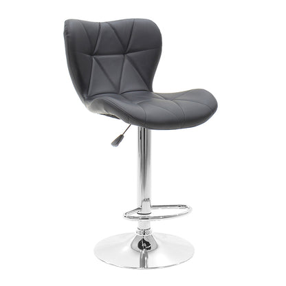 Σκαμπό μπαρ Coozy pakoworld pu σε μαύρο χρώμα σκελετός χρωμίου - Hippiehome.gr