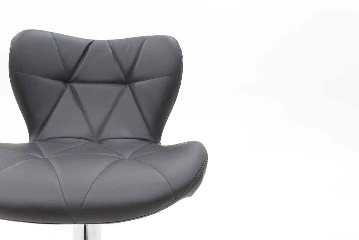 Σκαμπό μπαρ Coozy pakoworld pu σε μαύρο χρώμα σκελετός χρωμίου - Hippiehome.gr