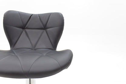 Σκαμπό μπαρ Coozy pakoworld pu σε μαύρο χρώμα σκελετός χρωμίου - Hippiehome.gr