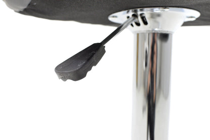 Σκαμπό μπαρ Coozy pakoworld pu σε μαύρο χρώμα σκελετός χρωμίου - Hippiehome.gr